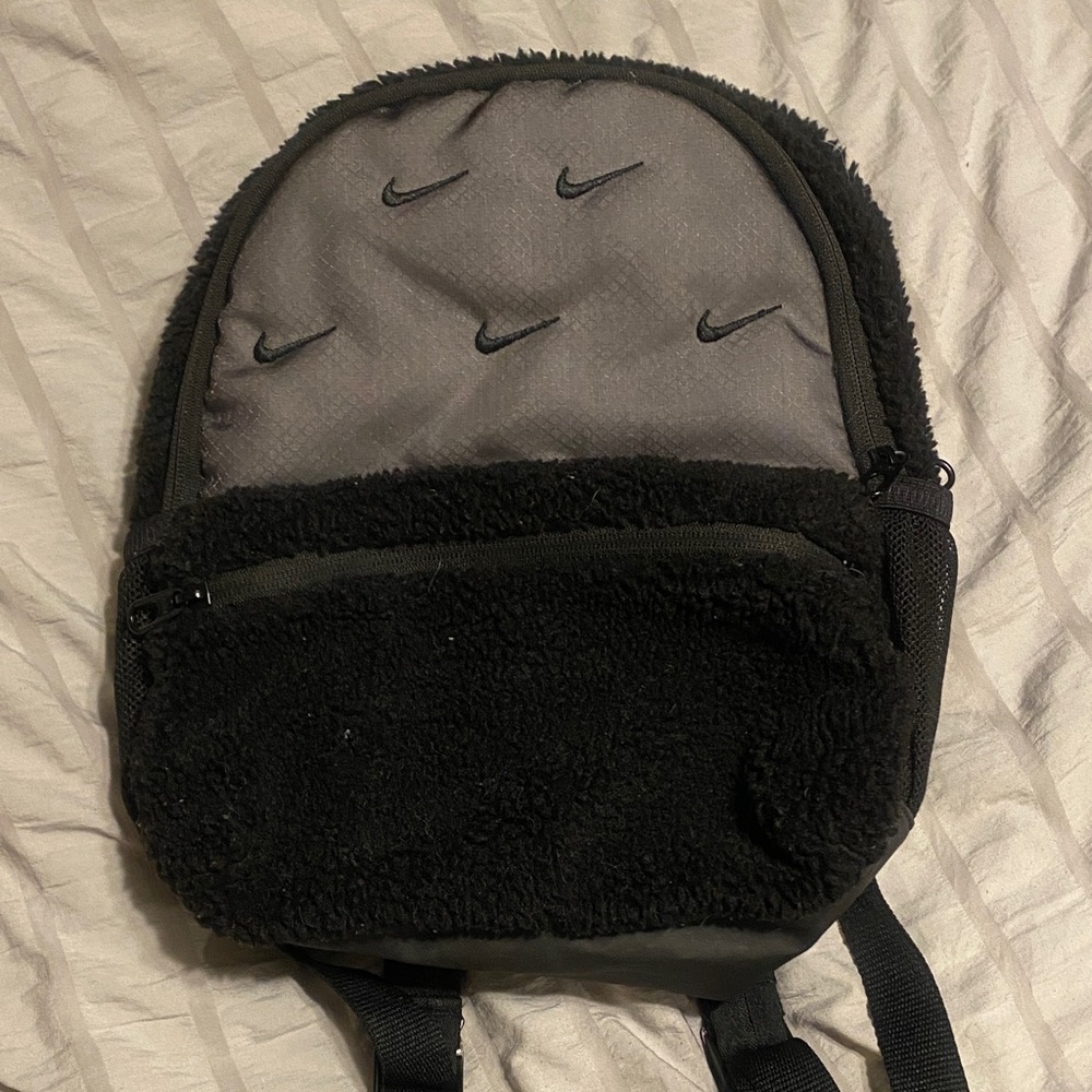 Nike Women’s Mini Gray and Black Backpack/ purse